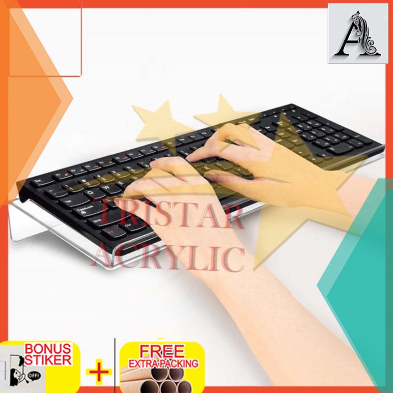 

Promo AKRILIK KEY BOARD/ ACRYLIC / TATAKAN KEY BOARD 3mm - Putih