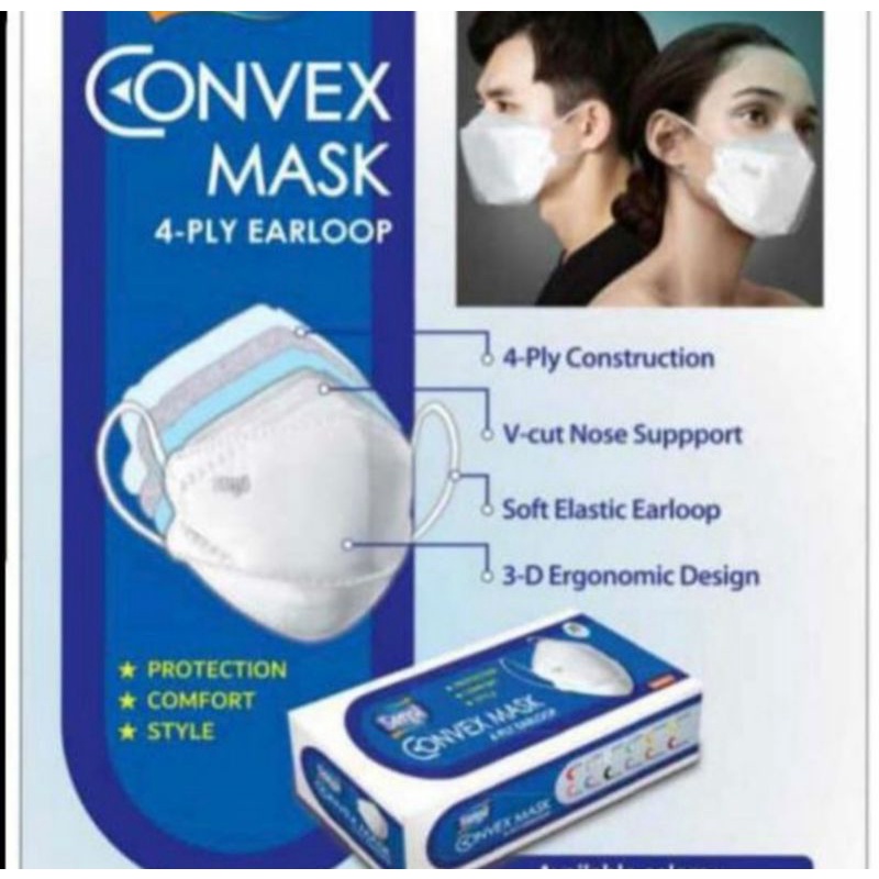 Masker Sensi Convex Mask 4 ply isi 20 pcs