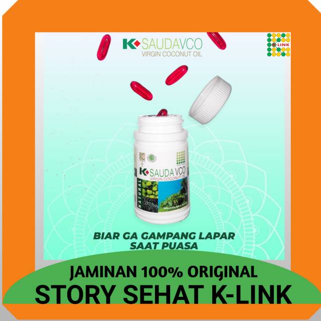 K-SAUDA VCO/UNTUK MEMPERKUAT IMUN TUBUH/PRODUK K-LINK ORIGINAL