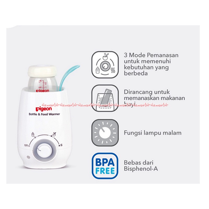 Pigeon Bottle and Food Warmer Alat Pemanas Botol Susu Bayi Pemanas Makanan Bubur Bayi Anak Pigen