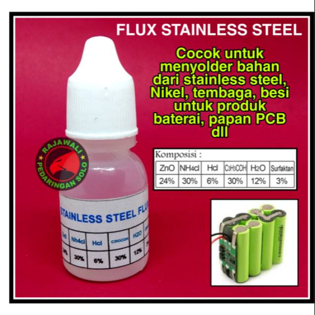 FLUX SOLDER STAINLESS STEEL NICKEL - PENGUAT TIMAH SOLDER