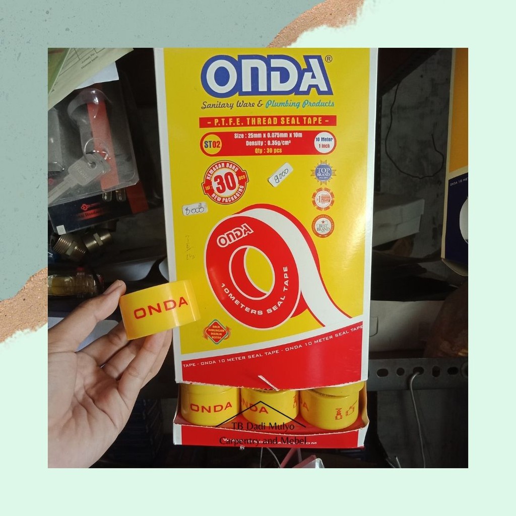 Sealtape Onda Berkualitas / Isolatif Pralon / Isolatif Kran / Sealtape Kran