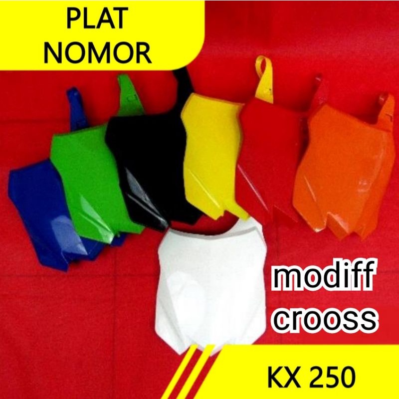 papan nomor kx 250 / 450 plat number kx 250-450 cc papan nomor depan kx 250-450 klx crf yz ktm trail