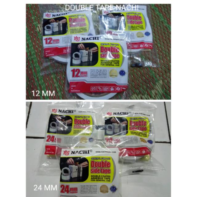 

DOUBLE TAPE NACHI 12 MM DAN 24 MM