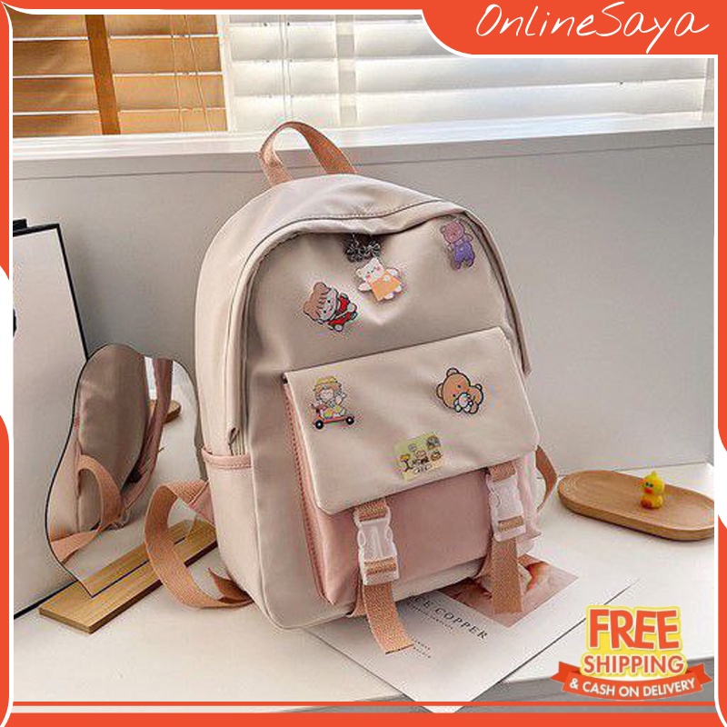 TAS RANSEL WANITA IMPORT LX930 - TAS RANSEL -RANSEL - KOREA - TAS SEKOLAH - TAS PUNGGUNG