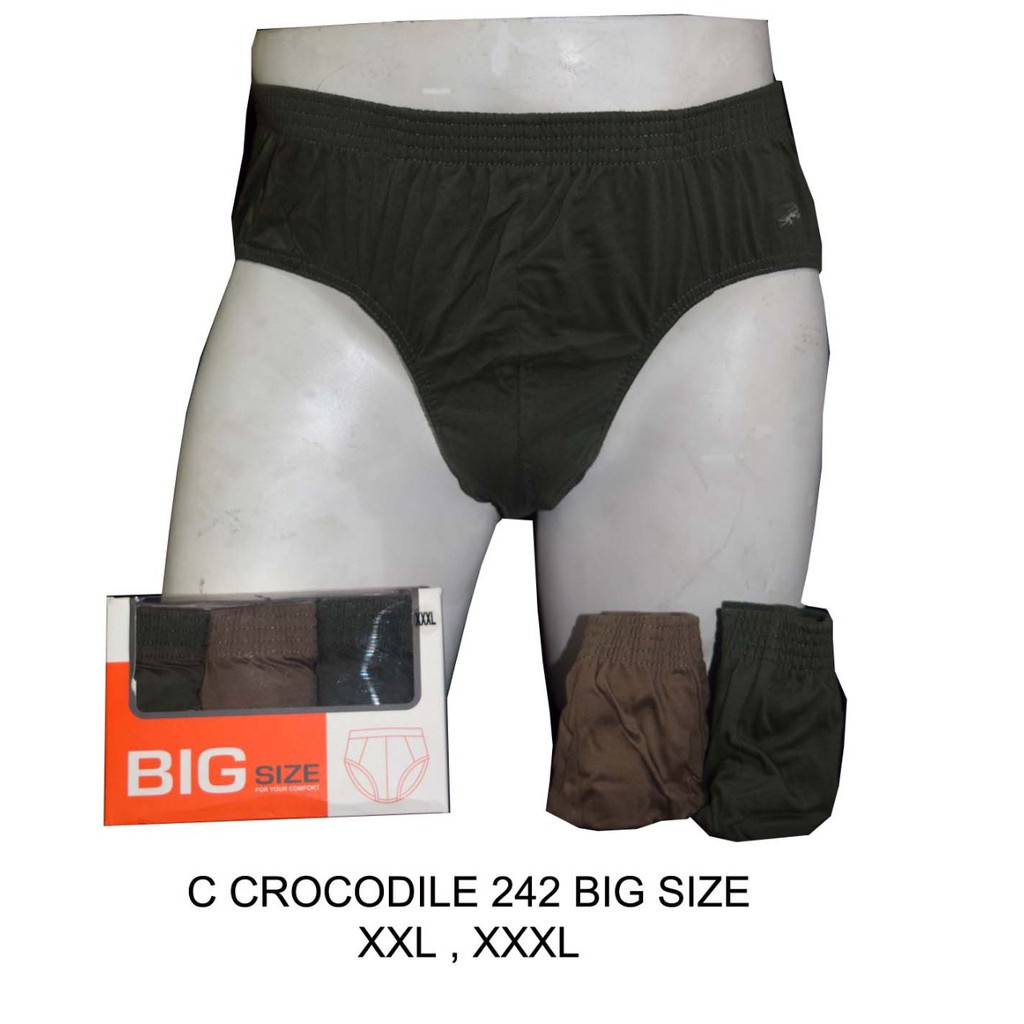 Crocodile Celana Dalam 242 Big Size / Celana Dalam Pria Ukuran Jumbo / Celana Dalam Cowok Jumbo