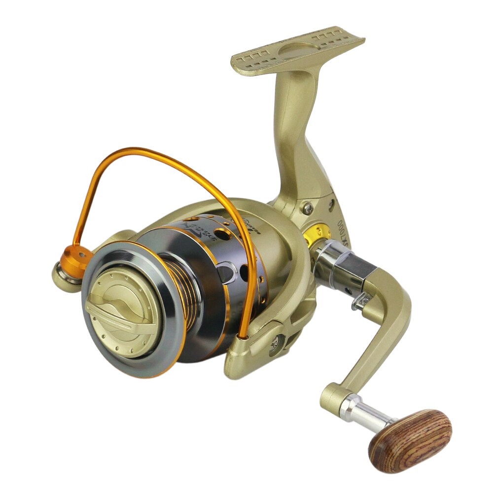 Reel Pancing DARCY JX2000 Spinning 12 Ball Bearing 5.5:1 - Golden