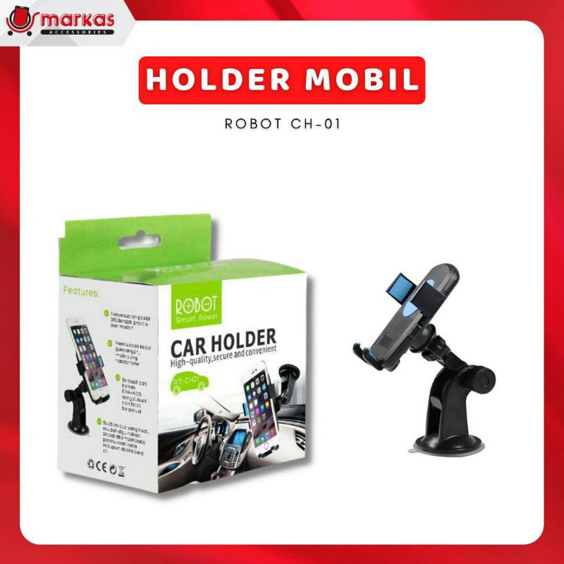 Holder Mobil CAR HOLDER ROBOT RTCH-01 CH01 CH01 360⁰ ROTARY ROTATABLE CAR STAND BLUE+BLACK COLLOR KUAT KOKOH 100% ORIGINAL