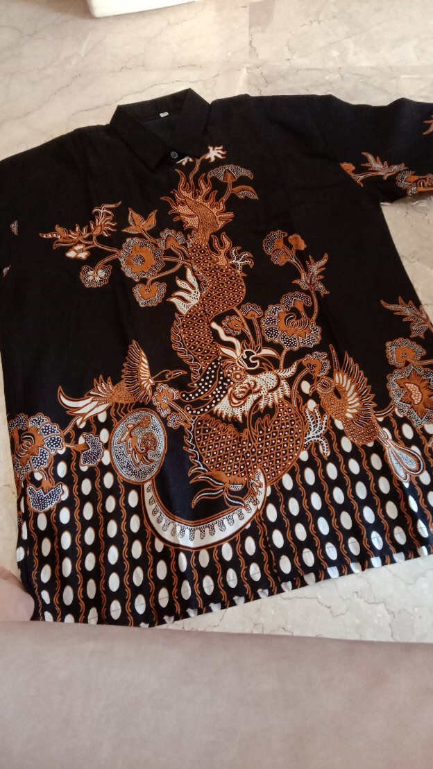 Prabu Nogo Kemeja Batik Pria Lengan Pendek Atasan Batik Baju Batik Pria Batik Modern By Gba
