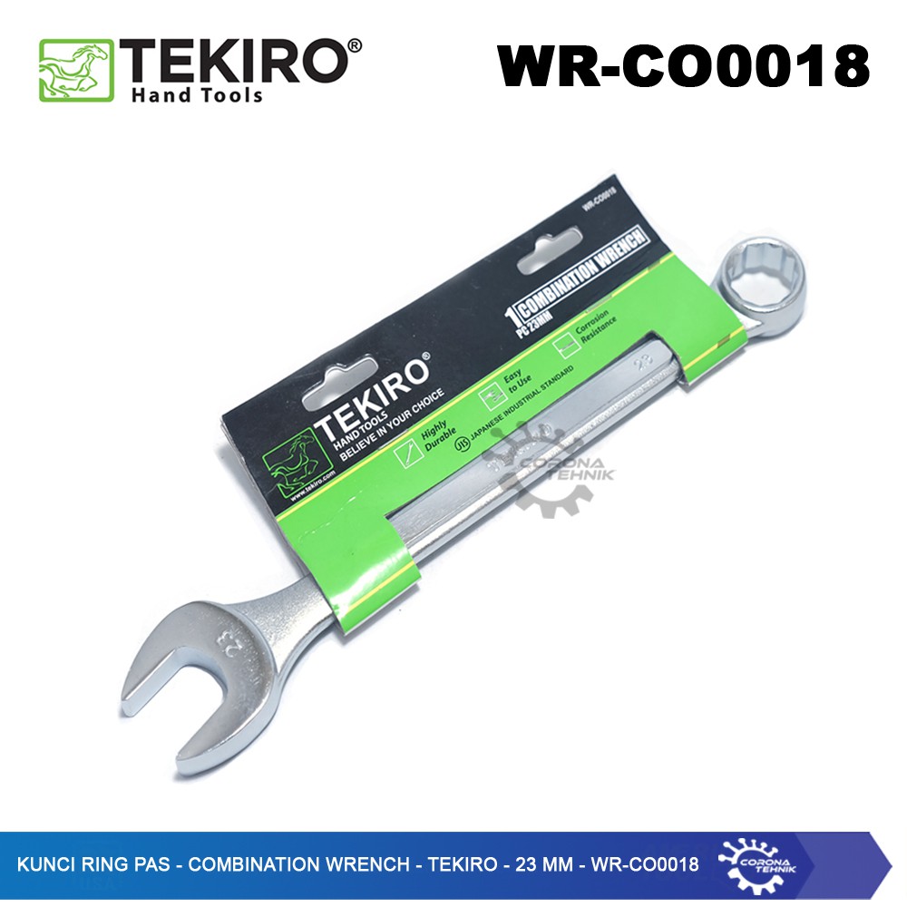 WR-CO0018 - Kunci Ring Pas - Combination Wrench - Tekiro - 23 mm