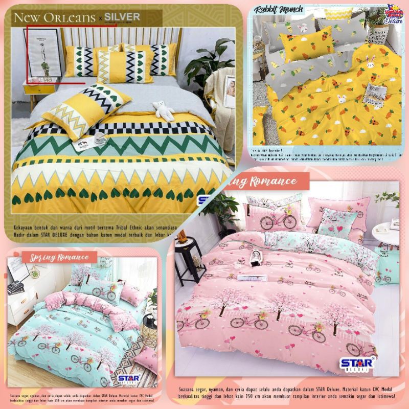 Sprei Set Katun Star, Sprei Katun Esra, Katun lokal Premium