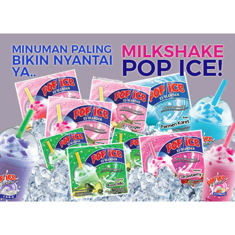 

POP ICE / Es Blender Milkshake ⅓ 10 sachet x25 gram