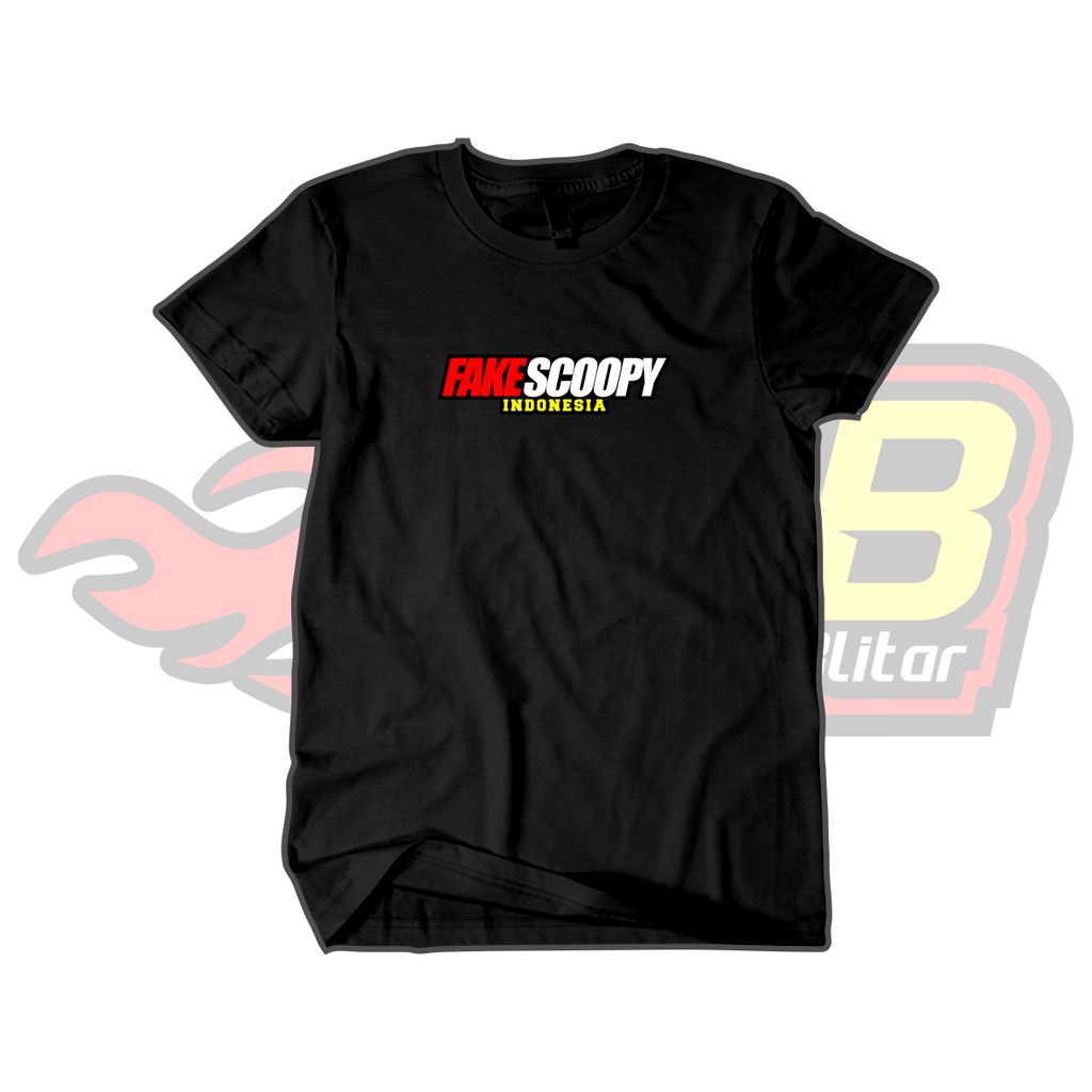 Kaos Distro Fake Scoopy Katun Combed