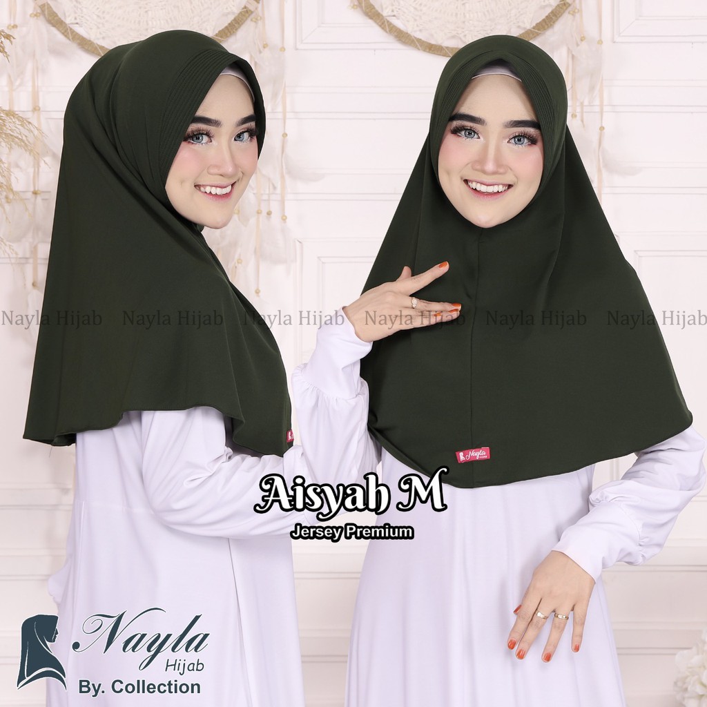 HIJAB BERGO JERSEY PREMIUM JILBAB INSTAN BERGO AISYAH M KERUDUNG BERGO POLOS TERBARU