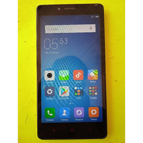 Hp second Xiomi Redmi note original ram 2/8gb Normal