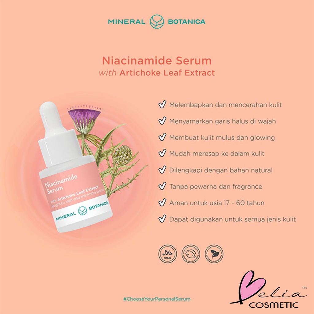 ❤ BELIA ❤ MINERAL BOTANICA Face Serum | Niacinamide | Ceramide | Retinoid | Peptide | Hyaluronic