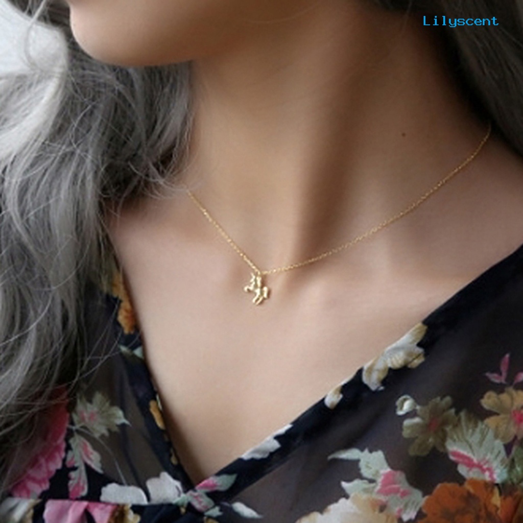 Kalung Rantai Klavikula Liontin Hewan Bahan Alloy Untuk Wanita