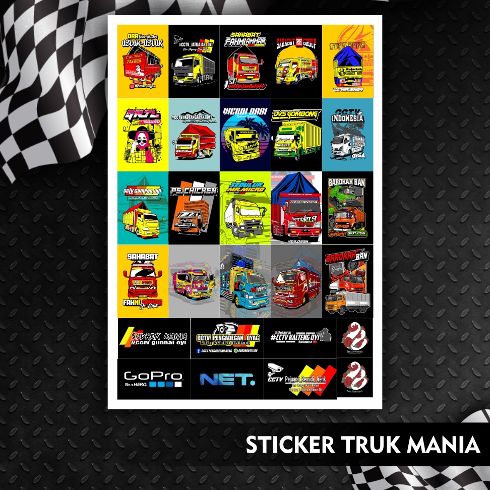 

STIKER CCTV TRUK OLENG | STICKER BOMB | STIKER DINDING AESTHETIC LAPTOP STICKER TRUK CCTV OLENG REGASA SEKAR TARO TAWAKAL