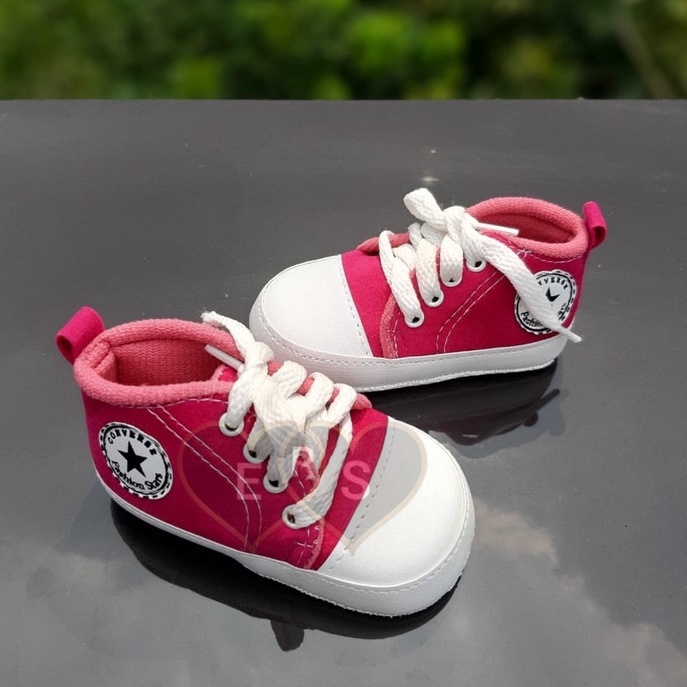 TOKOERS PRL02 Sepatu bayi newborn prewalker motif tali  umur 1 s/d 12 banyak warna