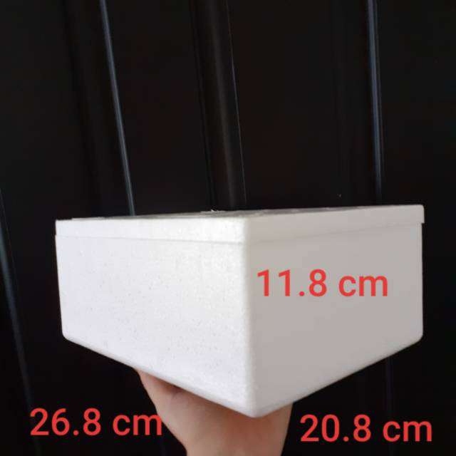 

Sterofoam Kecil ukuran 2 kg 26.8 x 20.8 x 11.8
