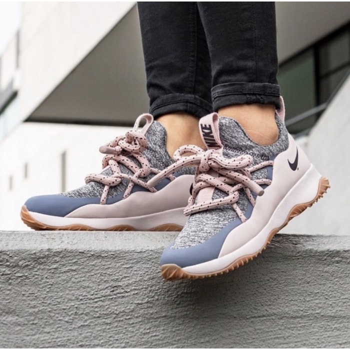 SEPATU SNEAKERS CEWE NIKE CITY LOOP PINK GREY