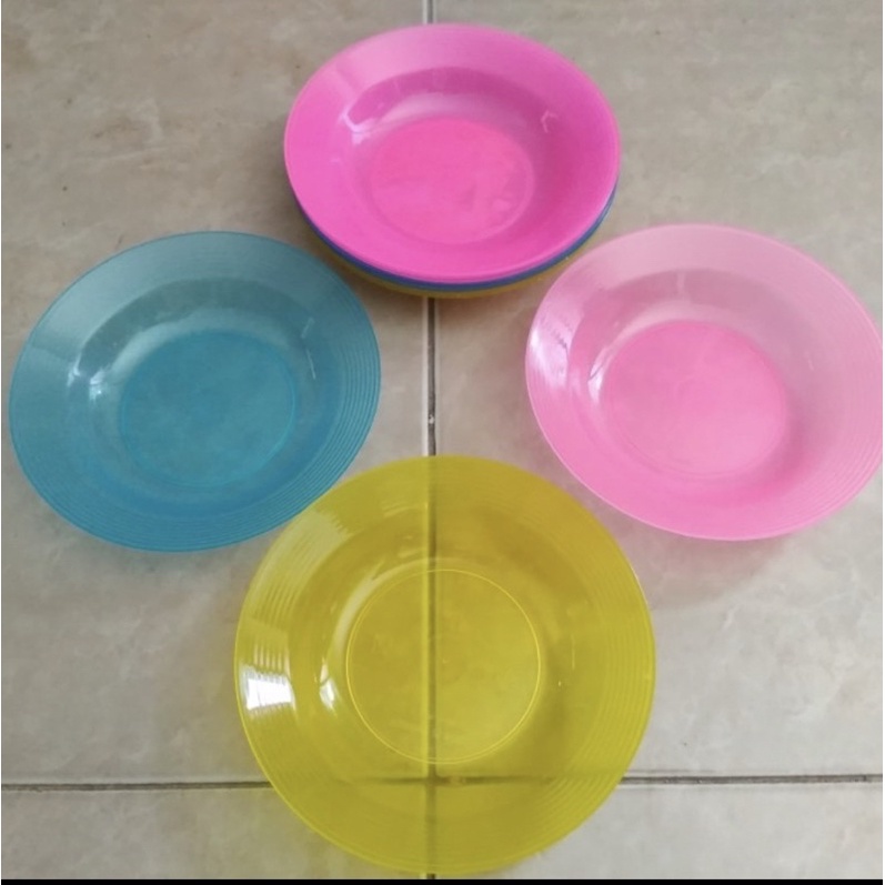 Piring plastik kecil 13 cm - Lepek Plastik kecil piring sambal saos kecap