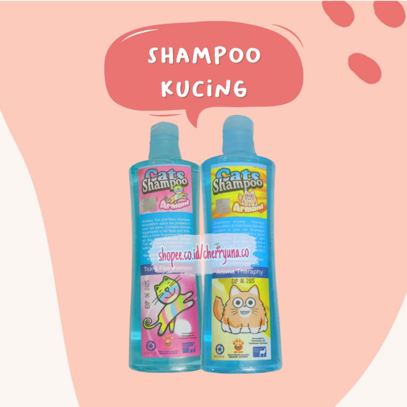 [CAT SHAMPOO] Armani Flea &amp; Tick Cat Shampoo Anti Kutu /  Fragrance Cat Shampoo