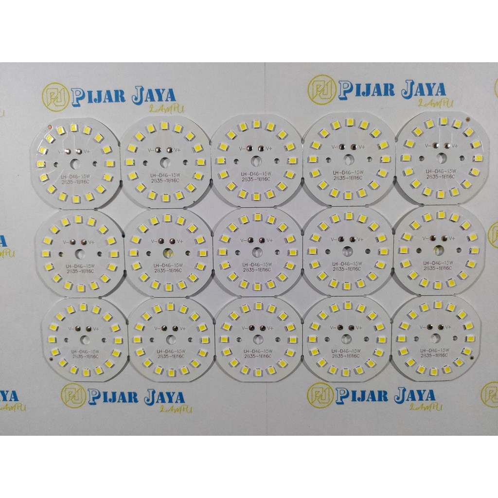 PCB Mata Led DC 15 watt - Modul Lampu LED DC 15w Nyala Putih