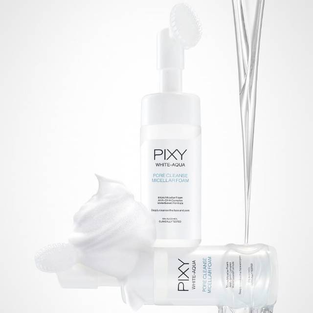 PIXY White - Aqua Micelloil Cleansing Water 200ml / Pore Cleanse Micellar Foam 110ml