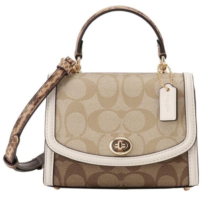 Jual COACH MICRO TILLY TOP HANDLE IN BLOCKED SIGNATURE
