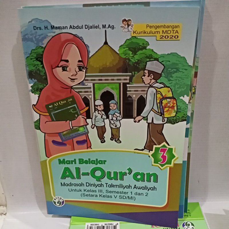 

buku mari belajar Alquran madrasah Diniyah takmiliyah awaliyah kelas 3 setara dengan kelas 5