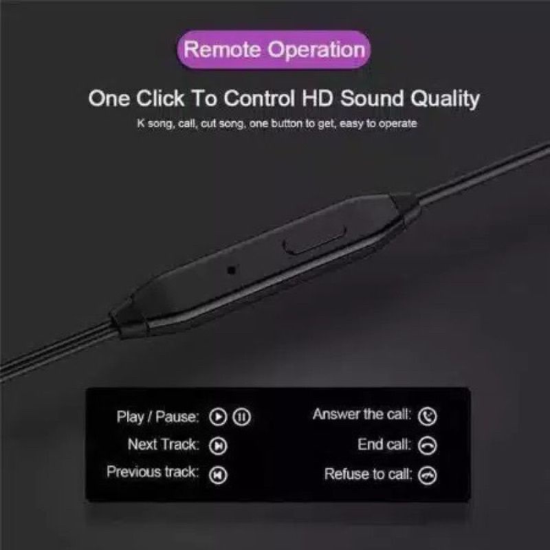 Headset D-21 PureBass Universal With Mic EARPHONE HF HANDSFREE