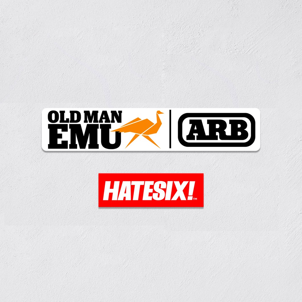 Stiker Decal Old Man EMU ARB Suspension Hatesix