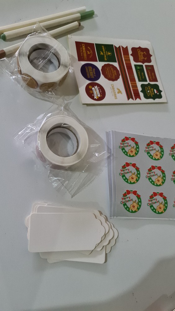 90pcs/lot Merry Christmas Decorative Sticker Baking Packaging Party Gift Sealing