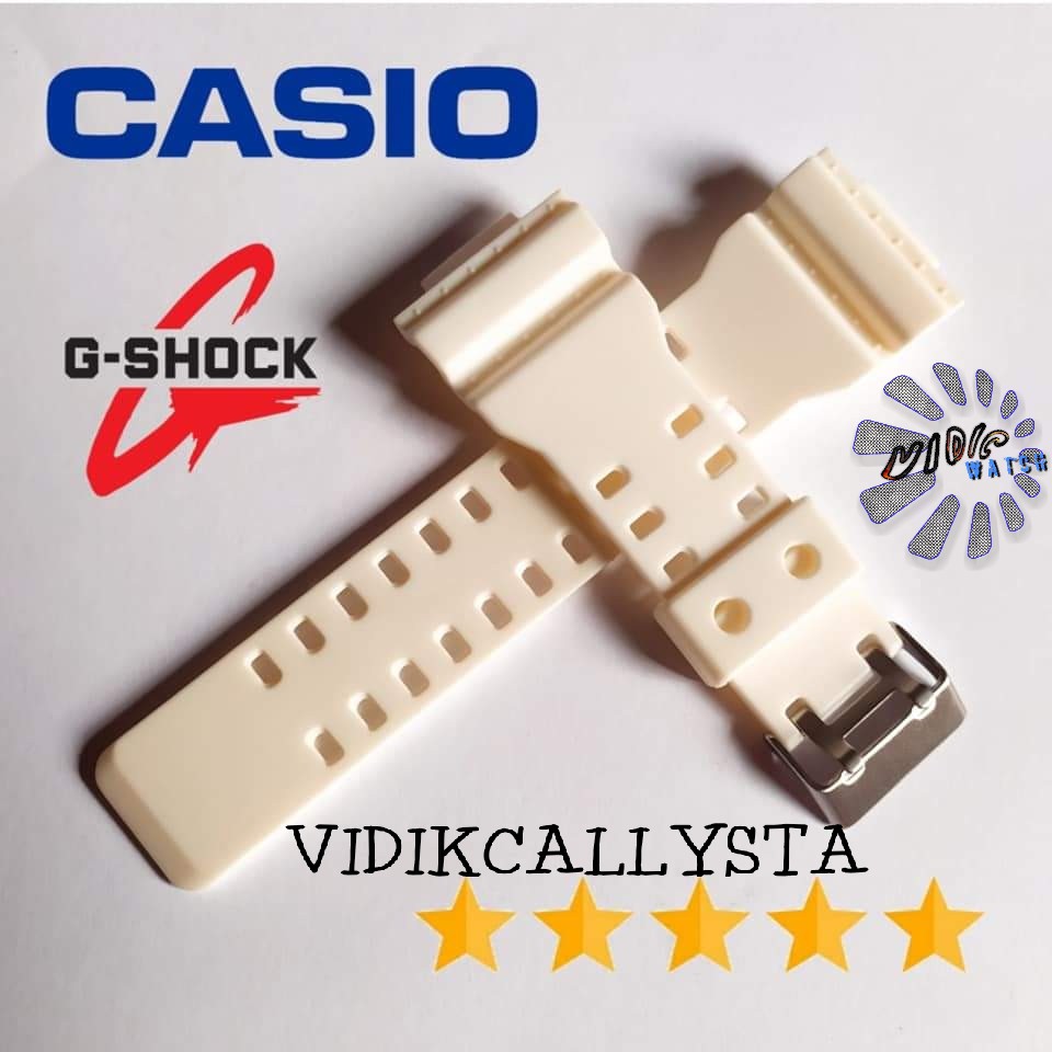 Strap GA100 GD100 GDF100 GA 100 Premium Casio G shock G-shock Putih White