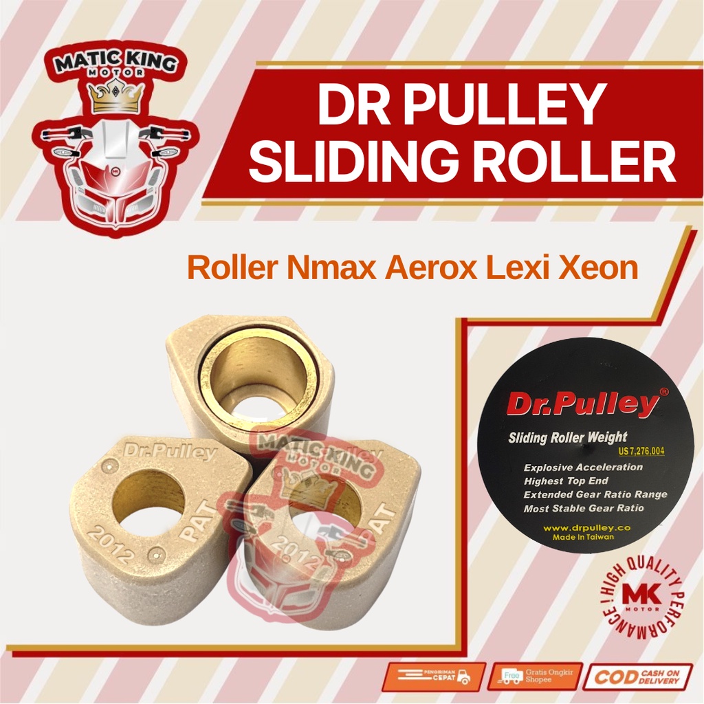 Sliding Roller Nmax Aerox Lexi Xeon 125 150 155 DR PULLEY 2012  3 butir