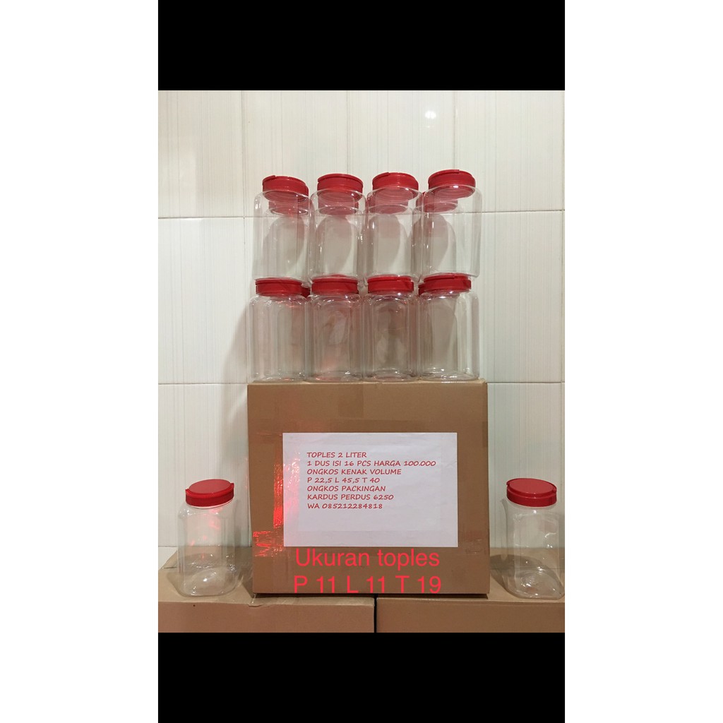 TERLARIS / Toples 2 liter plastik cupang