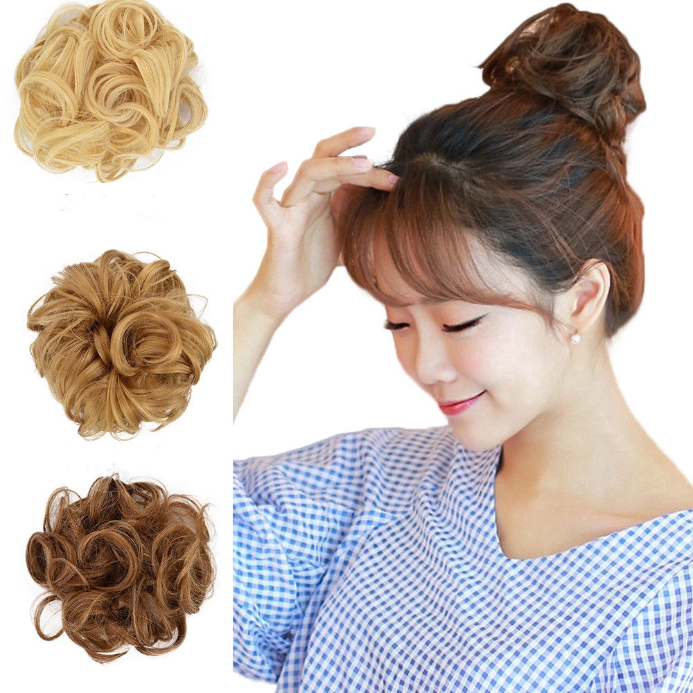 Wig Rambut Sambungan Extension Model Keriting Messy Untuk