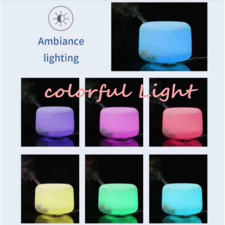 Bluetooth Humidifier SPEAKER Air Purifier Aromaterapi Ruangan Diffuser Difuser+Remote 500ml