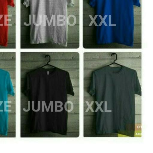 ▼ KAOS POLOS COTTON COMBED 30S JUMBO ✫