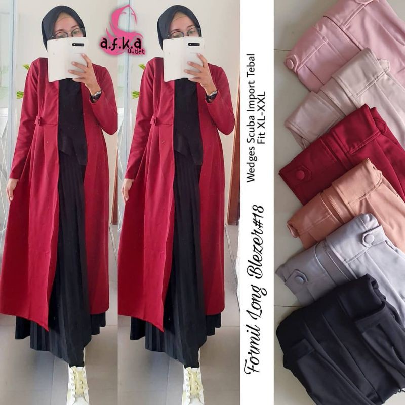 BHL - KARDIGAN PREMIUM FORMIL LONG BLAZER AFKA OUTLET SOLO