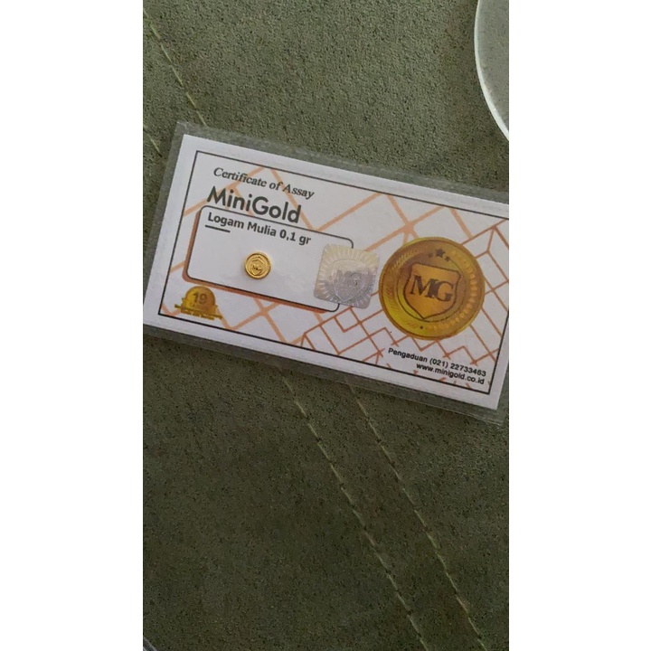 Mini Gold MiniGold 0.1 gram - Putih