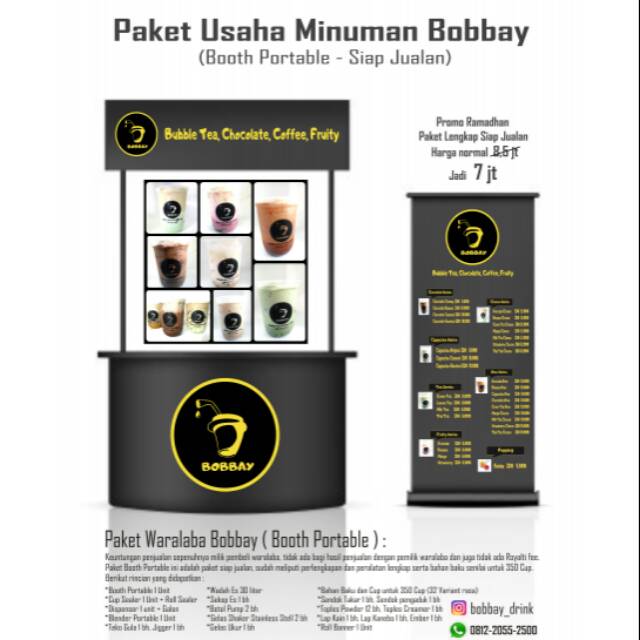 

Paket Usaha Waralaba Bubble Tea Bobbay