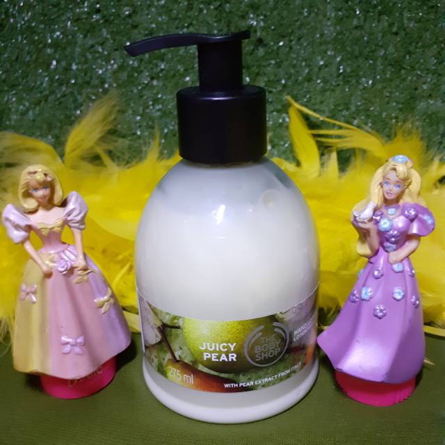 The body shop hand lotion juicy pear 275ml / juicy pear the body shop hand lotion