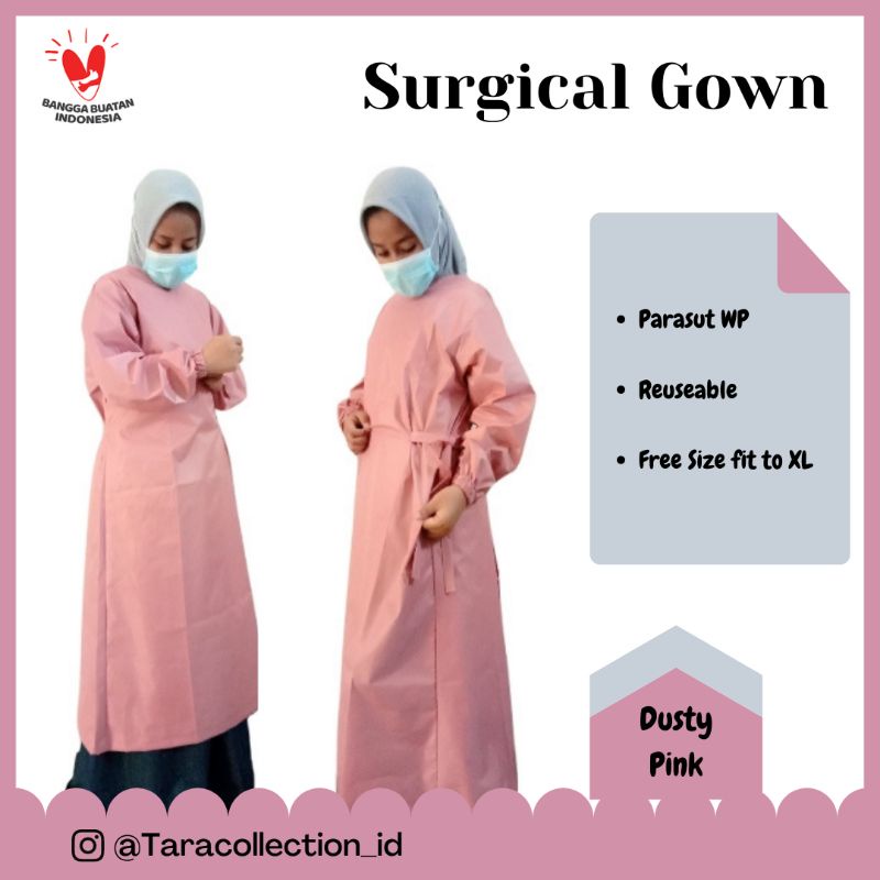 Surgical Gown I APD gown I Baju Gown I Baju Medis I Jubah Operasi  I Gown Parasut - warna