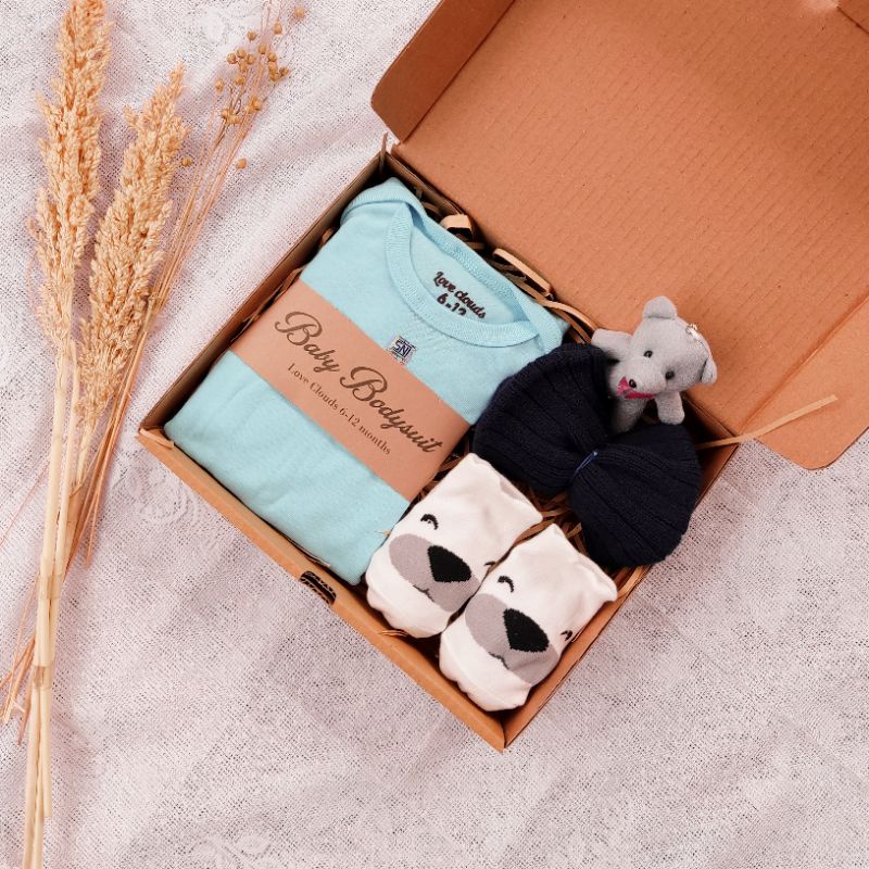 Hampers bayi / kado bayi /gift box-Baby kode 12 biru