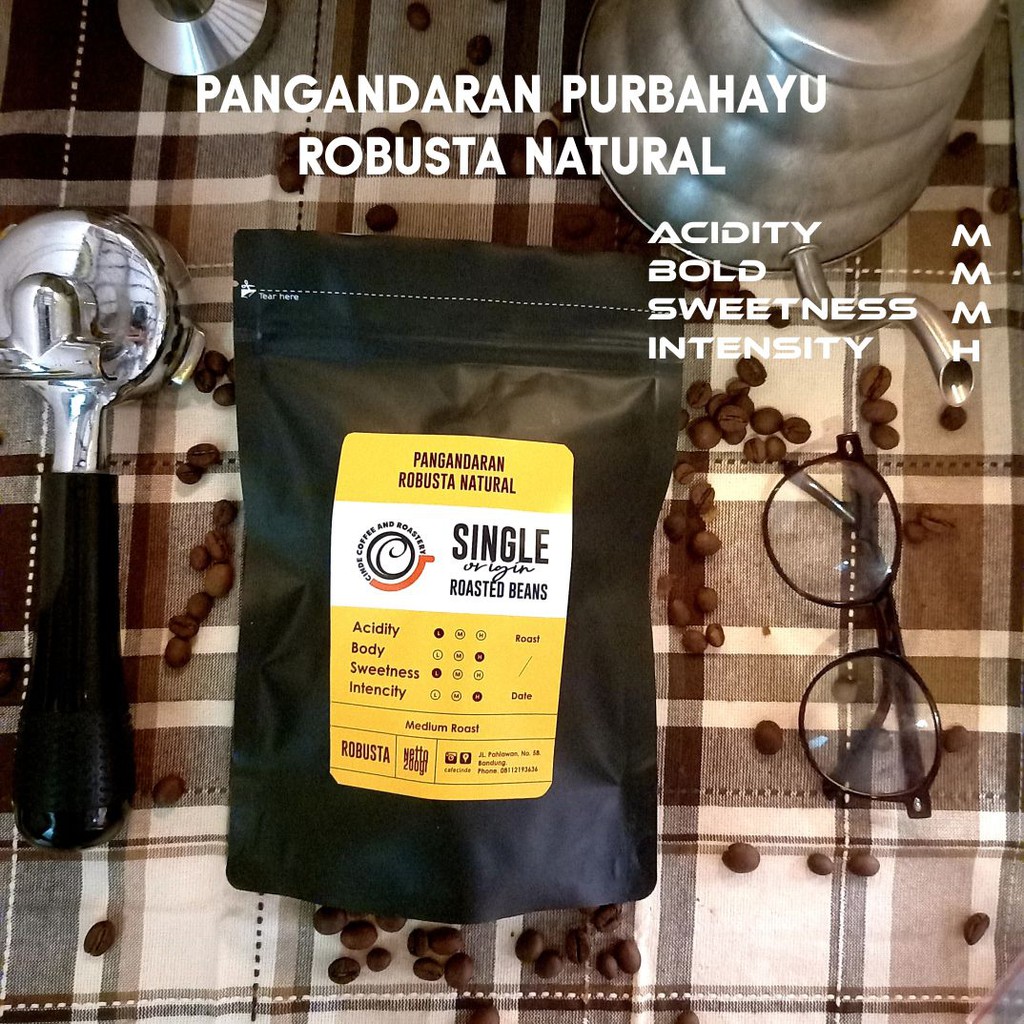 

COFFEE SINGLE ORIGIN ROBUSTA PANGANDARAN PURBAHAYU ROBUSTA NATURAL 200 GR