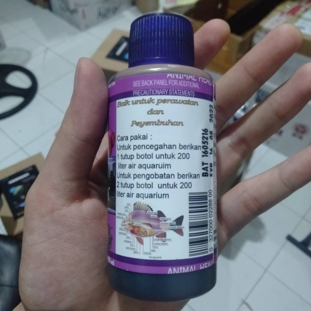 (PK) KALSUM PERMANGAT 100 ML FISHLIFE BY VIVIAN OBAT IKAN