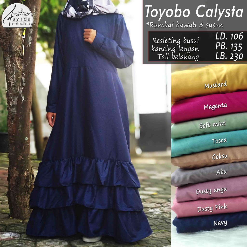 Gamis TOYOBO rumbai susun 3