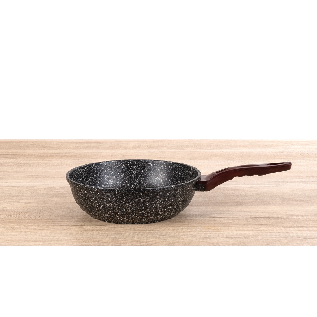 MOEGEN Germany wok pan 28cm granite plus steamer / kukusan